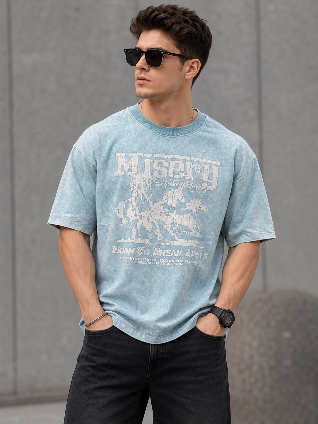 Premium Drop solder Printed T-Shirt