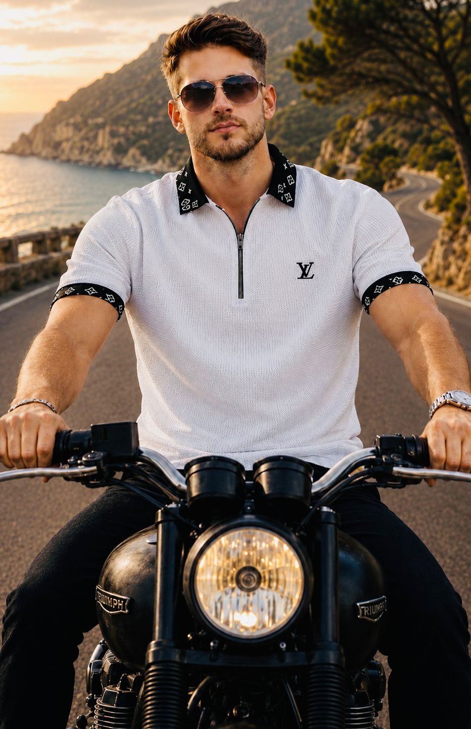 Summer Popcorn Polo T-Shirt