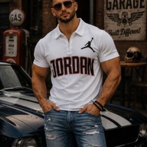 Men’s Premium Bubble Popcorn Textured Polo T-Shirt | Lightweight 3D Knit Smart-Casual Tee